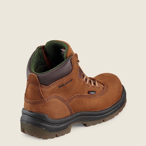 Red Wing Womens King Toe® - 5-inch Waterproof Safety Toe - Work Boots Brown - 1920QTXGL